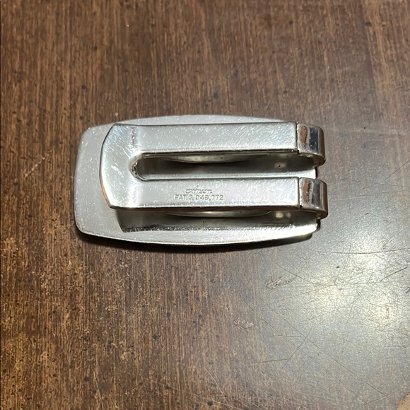 Vintage Train Design Money Clip in Gold and Silver - Picture 2 of 3